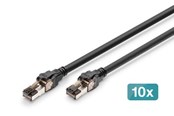 Nätverkskabel - DIGITUS patch cable - 5 m - black - Svart - DK-1843-050-10