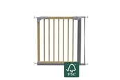 Babyvård - BabyDan Designer Gate med 1 förlängare, nature/ silver - 501272