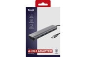 Dockning - Trust DALYX 6IN1 USB-C ADAPTER - 26325