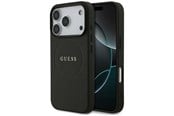 Mobile - Covers & Cases - GUESS Grained Ring MagSafe case for iPhone 17 Pro - black - 3666339490904