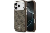 Mobile - Covers & Cases - GUESS 4G Triangle Logo MagSafe case for iPhone 17 Pro - brown - 3666339517618