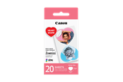 Papper, Fotopapper & Etiketter - Canon Zink Heart paper - 20 sheets - 7766C002