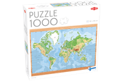 Pusselspel - Tactic World Map 1000 pcs - 58263