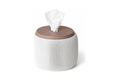Decoration - Simiu - Tiseo - toalettpappershållare - Vit-marmor/lerbrun - 5714255019643