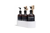 Decoration - Simiu - TAVO - badrumsorganisering för glaspanel - Beige/vit-marmor - 5714255019438