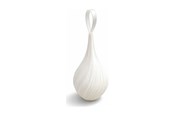 Decoration - Simiu - Ornis - droppformat julornament - Vit - 9 cm höga - 2 st - 5714255019582