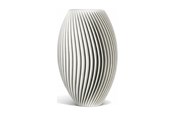 Decoration - Simiu - LAMEL vas - 18 cm - Ljusgrå - 5714255019322