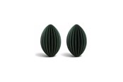 Decoration - Simiu - Julhänge - 6 cm - Oval - Grön - 2-pack - 5714255018998