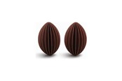 Decoration - Simiu - Julhänge - 6 cm - Oval - Bordeauxröd - 2-pack - 5714255018981