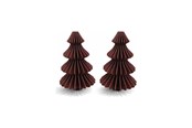 Decoration - Simiu - Julhänge - 6 cm - Granträd - Bordeauxröd - 2-pack - 5714255019063