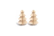 Decoration - Simiu - Julhänge - 6 cm - Granträd - Beige - 2-pack - 5714255019056