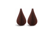 Decoration - Simiu - Julhänge - 6 cm - Droppe - Bordeauxröd - 2-pack - 5714255018943