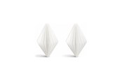 Decoration - Simiu - Julhänge - 6 cm - Diamant - Silkesvit - 2-pack - 5714255019001