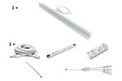 Smarta Hem - HiluX Troldtekt LED-set - 3 x PureLED 60 cm - 3000K - Inkl. 75W driver och Zigbee-dimmer - 5714255012934
