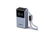 PowerBank - UGREEN Nexode Power Bank 55W - 2 Ports - Built-in USB-C Cable - Space Gray - 10000 mAh - 75701B