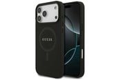 Mobile - Covers & Cases - GUESS Saffiano Classic Logo MagSafe Case for iPhone 17 Pro Max - Black - 3666339492403