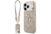 Mobile - Covers & Cases - GUESS 4G Big 4G Classic Logo Big Strap Metal Buttons Case for iPhone 17 Pro - Pink - 3666339488888
