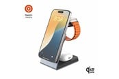 Mobile - Adapters & Chargers - FIXED 3in1 Mag ALU 25W Qi2.2 Wireless Apple Charging station - Space Grey - FIXMPOS-AL3-GR