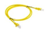 Nätverkskabel - Lanberg patch cable - 1 m - yellow RAL 1028 - Gul - PCU6-10CC-0100-Y