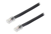 Nätverkskabel - SCONN S-Impuls phone cable - 10 m - black - Svart - 10m - 70090-8/8