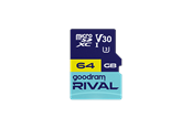 Flashram & USB Flash Drives - GOODRAM Rival M3AA microSD/SD - 100MB/s - 64GB - GGSM3AA-0640R12