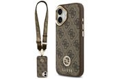 Mobile - Covers & Cases - GUESS 4G Strass Logo & Big Strap Metal Buttons MagSafe Case for iPhone 17 - Brown - 3666339550950