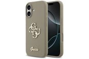 Mobile - Covers & Cases - GUESS Silicone Big 4G Script Case for iPhone 17 - Brown - 3666339522391
