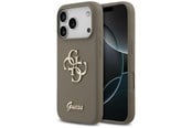 Mobile - Covers & Cases - GUESS Silicone Big 4G Script Case for iPhone 17 Pro - Brown - 3666339522414