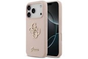 Mobile - Covers & Cases - GUESS Silicone Big 4G Script Case for iPhone 17 Pro - Pink - 3666339522735
