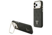 Mobile - Covers & Cases - GUESS 4G PU Triangle Logo & Stand Camera Magsafe Case for iPhone 17 Pro Max - Black - 3666339534424