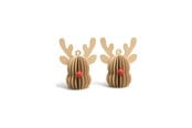 Decoration - Mumi3D Julhänge - ren - beige - 9 cm - 2 st. - 5714255018608