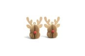 Decoration - Mumi3D Mini julhänge - ren - beige - 6 cm - 2 st. - 5714255019209