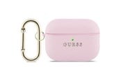 Andra mobiltillbehör - GUESS Grained Classic Logo Case for AirPods Pro 3 - Pink - 3666339574789