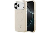 Mobile - Covers & Cases - GUESS Triangle Logo MagSafe Case for iPhone 17 Pro - Beige - 3666339515690