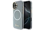 Mobile - Covers & Cases - GUESS IML Gradient Script Metal MagSafe Case for iPhone 17 - White - 3666339588601