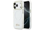 Mobile - Covers & Cases - GUESS IML Gradient Script Metal MagSafe Case for iPhone 17 Pro Max - White - 3666339588632