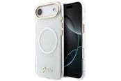 Mobile - Covers & Cases - GUESS IML Gradient Script Metal MagSafe Case for iPhone Air - White - 3666339588618