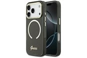 Mobile - Covers & Cases - GUESS IML Script Metal MagSafe Case for iPhone 17 Pro - Black - 3666339583026