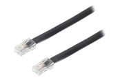Nätverkskabel - S-Impuls phone cable - 15 m - black - Svart - 15m - 70095-8/8