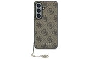 Mobile - Covers & Cases - GUESS 4G Classic Logo Charm MagSafe Case for Samsung Galaxy S26 - Brown - 3666339613983