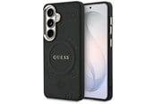 Mobile - Covers & Cases - GUESS Saffiano Peony Embossed Ring MagSafe case for Samsung Galaxy S26 - black - 3666339613273