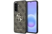 Mobile - Covers & Cases - GUESS Leather 4G Metal Logo Case for Samsung Galaxy A57 5G - Brown - 3666339620981