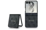 Mobile - Covers & Cases - GUESS 4G Classic MagSafe Case for Samsung Galaxy Z Flip 8 - Black - 3666339662646