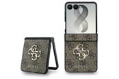 Mobile - Covers & Cases - GUESS Big 4G Logo Case for Samsung Galaxy Z Flip 8 - Brown - 3666339662769