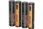 Battery - SmallRig 5769 Rechargeable Lithium Battery AAA (470mAh) with USB-C (4pcs) - 5769