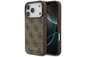 Mobile - Covers & Cases - GUESS 4G Classic Case for iPhone 17 Pro / 18 Pro - Brown - 3666339673475