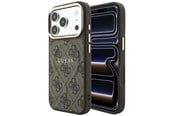 Mobile - Covers & Cases - GUESS Embossed 4G Classic MagSafe Case for iPhone 17 Pro / 18 Pro - Brown - 3666339655105