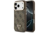 Mobile - Covers & Cases - GUESS 4G Triangle Logo MagSafe Case for iPhone 17 Pro / 18 Pro - Brown - 3666339676872