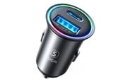 Laddning av elbil - SiGN Mini Metal Car Charger 60W - with USB-C & USB-A - SN-CCN04