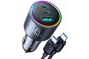Laddning av elbil - SiGN Car charger 145W with 2x USB-C & 1x USB-A - PD & QC3.0 - SN-CCN07